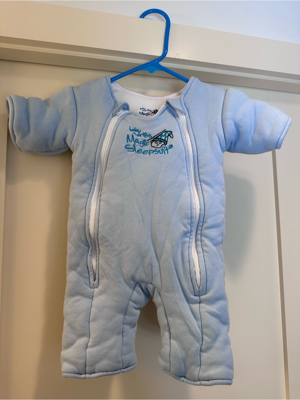 Baby Merlin’s Magic Sleepsuit - Light Blue
